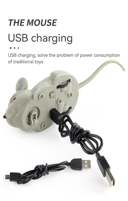 Remote Control Infrared Sensor Simulation Mouse Usb Rechargeable Pet Toy